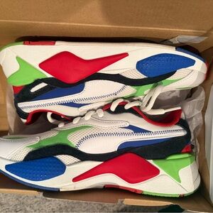 Puma RSX-3. Slightly worn. Still look new. Size 8 men.